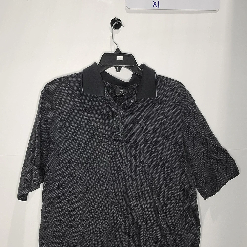 Mens Nike Golf Polo,‎ Black/gray, size Medium